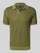 Poloshirt met V-hals, model 'Januluca'