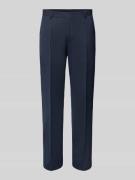 Regular fit pantalon met persplooien, model 'Lenon'