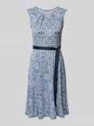 Mini-jurk met strikceintuur