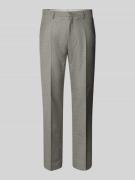 Pantalon van scheerwolmix met persplooien en steekzakken