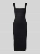 Midi-jurk met vierkante hals, model 'Kubrina'
