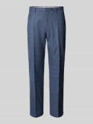 Pantalon van scheerwolmix met persplooien en steekzakken