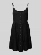 Loose fit jurk in A-lijn van puur viscose, model 'BUMPY'