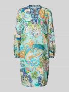 Knielange jurk met tuniekkraag