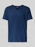 T-shirt met serafinohals