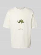 T-shirt met labelprint, model 'Duwom'