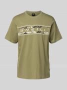 T-shirt met labelprint