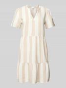 Comfort fit vrijetijdsjurk van mix van viscose en linnen, model 'TIRI-...