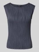 Slim fit top met structuurmotief, model 'TINNIKA'