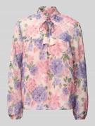 Regular fit blouse met all-over motief, model 'DINA'