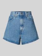 High waisted mom fit korte jeans met steekzakken