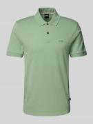 Slim fit poloshirt met labelstitching, model 'PALLAS'