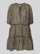 Mini-jurk met ruches, model 'ADELIU'