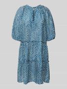 Mini-jurk met ruches, model 'ADELIU'