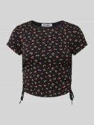 Kort T-shirt met plooien