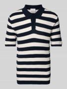 Slim fit poloshirt met labeldetail