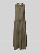 Maxi-jurk met tuniekkraag, model 'Sabri'