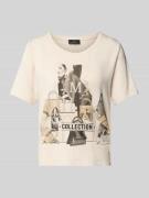 T-shirt met strass-steentjes