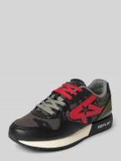 Sneakers met labeldetails, model 'FIBER'