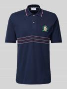 Classic fit poloshirt met labelstitching