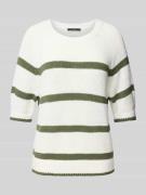 Gebreide pullover met ribboorden