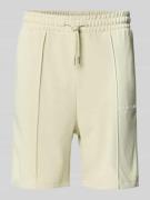 Sweatshorts met labelprint, model 'KANE'