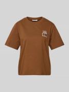 T-shirt met labelprint