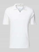 Slim fit poloshirt met reverskraag