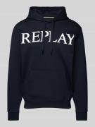 Hoodie met labelprint
