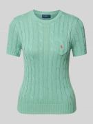 Gebreide pullover met 1/2-mouwen