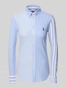 Slim fit poloshirt met button-downkraag