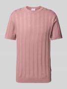 T-shirt met structuurmotief