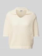 Gebreide pullover met 1/2-mouwen, model 'ARGANALF'