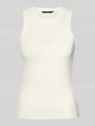 Slim fit tanktop van katoenmix, model 'SMILE CAISA'