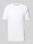 T-shirt met structuurmotief
