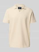 Regular fit poloshirt met V-hals