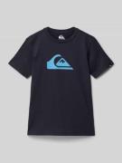 T-shirt met labelprint
