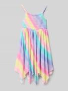 Jurk van viscose met verstelbare spaghettibandjes