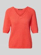 Gebreide pullover met V-hals