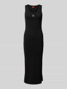 Midi-jurk met labelstitching, model 'Nalimera'