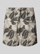 Zwembroek met labelpatch, model 'CALI FLORAL'