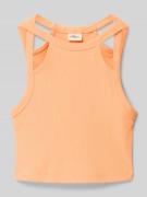 Slim fit tanktop met cut-outs