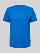 T-shirt met motief- en statementstitching, model 'JANUS'