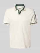 Regular fit poloshirt met V-hals, model 'Evo'