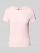 Regular fit T-shirt in kreuklook, model 'ELENE'