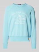 Sweatshirt met labelprint