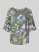 Blouseshirt met ronde hals