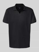 Regular fit poloshirt met V-hals