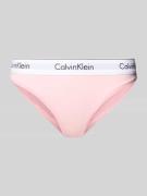 Slip met label in band