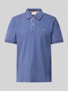Regular fit poloshirt met labelstitching